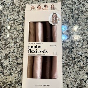Kitsch Jumbo Heatless Hair Curler - Satin Covered Heatless -4pcs